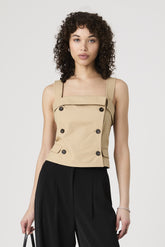 FRENCH CONNECTION LIGHT WEIGHT TRENCH TOP